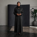Button-Down Nida Abaya with Matching Hijab