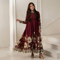 Floral Printed Crepe Kaftan – Set 01