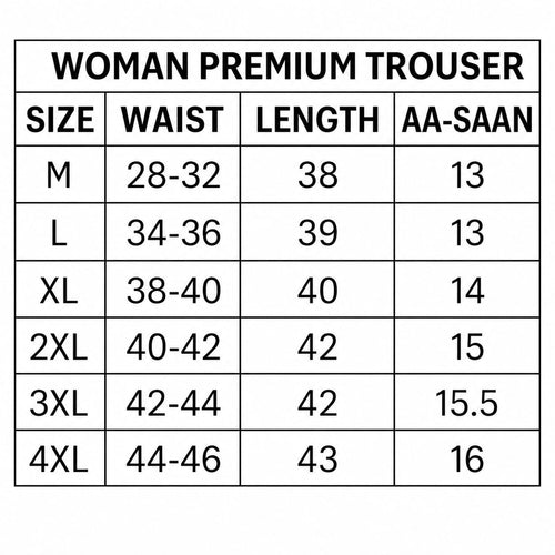 Denim Black Dori Elastic Waist Denim Trousers for Girls & Women