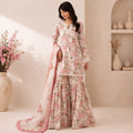 Women’s Printed Co-Ord Set – Elegant Floral Top & Wide-Leg Pants 2-Piece Outfit - Set 02