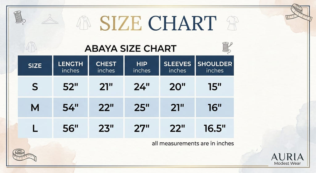 Button-Down Nida Abaya with Matching Hijab