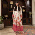 Floral Printed Crepe Kaftan – Set 03